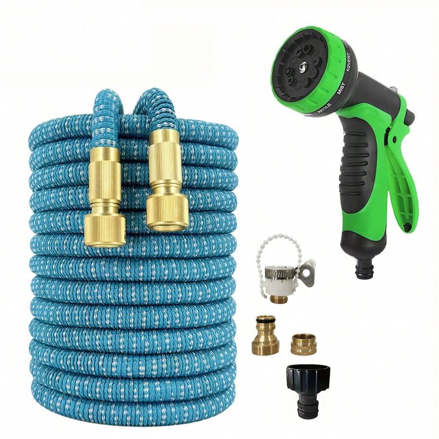 25FT-150FT Expandable Garden Watering Hose High Pressure Car Wash Magic Flexible Water Hose Irrigation Cleaning Tools - A - View 1