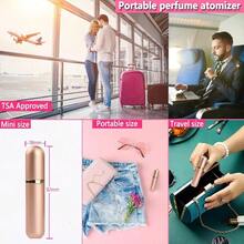 Travel Perfume Bottle Refillable Atomizer, 5ML Perfume Atomiser, Leakproof Portable Perfume Sprayer (Rose Gold) - 玫瑰金色 - 查看 6