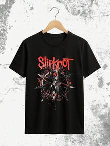 Camiseta de Rock Banda Estampa Premium | Envio imediato Masculina Feminina Unissex Plus Size | Lançamento Camisa Blusa 100% Algodão - Preto - Visão 1