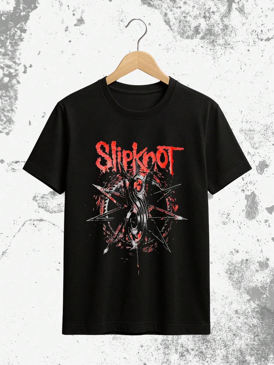 Camiseta de Rock Banda Estampa Premium | Envio imediato Masculina Feminina Unissex Plus Size | Lançamento Camisa Blusa 100% Algodão - Preto - Visão 1