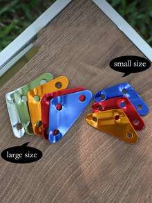 Large Adjustable Triangular Buckle, Outdoor Aluminum Alloy Triangle Buckle For Tent Tarp Windproof Rope, Non-Slip Cord Adjuster - Multicolor - View 5