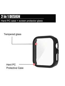2pcs/Set Black Soft Silicone Watch Band & Full Coverage Screen Protector Case Compatible With Huawei Watch Fit 3 / Fit 4 / Fit 4 Pro, Breathable Sport Strap Replacement Wristband With Anti-Scratch Bumper Case Protective Cover, Adjustable Sweatproof Watch Accessories For Men Women, Daily Wear Replacement Band - Black - View 6