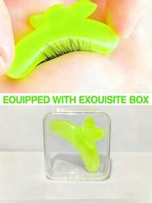 1pc Reusable Eyelash Curler Pad, Non-Slip & Anti-Fall Eyelash Curler Suitable For Eyelash Tinting/Lifting, Comes With Eyelash Extension Curling Rod - Multicolor - View 10