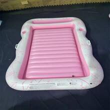 Inflatable Floating Bed, Sunbathing Pool Inflatable Mat Lounger, Floating Raft For Water Rest, Large Beach Sunbathing Floating Bed With Pillow, Sunbathing Floating Raft - 195CM - View 10
