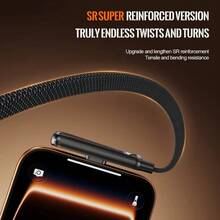 360°可调节金属支架隐形充电线，Type-C 转 Type-C，240W PD 快充，兼容所有智能手机 - 查看 5