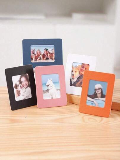 5/10个彩色3英寸迷你相框 - 拍立得相机造型纸质支架，适用于桌面、墙面和架子装饰 - 节日、生日派对、办公室和家居装饰 - 圣诞礼物、秋季装饰、感恩节、新年、DIY、美观、适合拍照、可爱