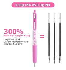 languo Gel Pens For Coloring, Retractable Colored Pens For Black Paper & White Paper, 0.7mm Fine Point Colorful Pens For Coloring, Writing, Drawing, Journaling, Note Taking, Office, Home - 24 CÁI - Xem 4