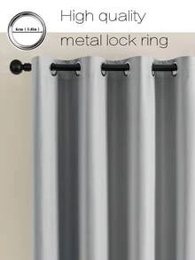 1pc Or 2pcs Available/Lightweight Blackout Curtains/Lightweight Coated 100% Blackout Curtains On /Top Eyelet Metal Ring Curtains/Room Darkening Privacy Curtains/Living Room Curtains/Bedroom Curtains - Green - View 3