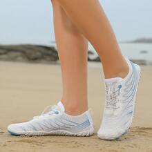 轻便速干赤脚沙滩鞋，适合徒步旅行、登山、冲浪、漂流、钓鱼，男女通用 - 白色 - 查看 19