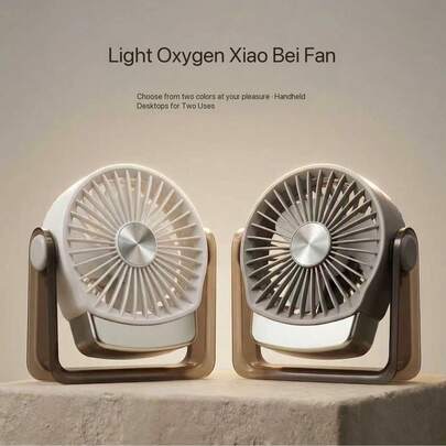 MEET SUN 1 pieza Ventilador mini silencioso de escritorio de 500mAh, 5 velocidades de viento, ventilador portátil/herramienta de maquillaje/ventilador de pestañas, alto flujo de aire bajo ruido, ventilador mini de mano, ventilador de escritorio autosoportado, dispositivo de enfriamiento para mujeres en verano, dormitorio