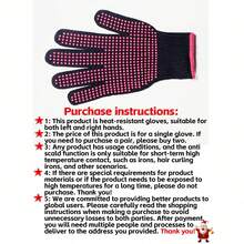 1 Paar hitzebeständige rutschfeste Silikonhandschuhe, professionelle hochtemperaturisolierte Handschuhe, geeignet für Haarstyling-Tools, Lockenstab/Glätteisen, Haartrockner, rosa rot - Verschiedenfarbig - Übersicht 4