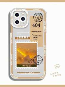 Cross-Border European And American Style Stamp Transparent Apple 15 Case Hot Selling Item - Multicolor - View 2