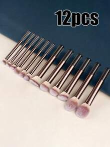 32 piezas Juego de brochas de maquillaje, que incluye brocha para base, brocha para rubor, brocha para iluminador, brocha para sombras de ojos, brocha para rímel, brocha para delineador, esponja angular, esponja redonda, borla de polvo redonda, borla de polvo triangular, esponja triangular, herramienta de mezcla para base líquida, juego de herramientas de maquillaje, juego de brochas de maquillaje, set de cosmética, kit de maquillaje completo - Multicolor - Ver 11