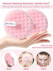 27 Pieces Sponge Set | Professional Blending Sponges For Foundation, Powder & Toner - Ultra-Soft, Full-Coverage Face Makeup Tools (Bulk Wholesale) - Pink - View 3