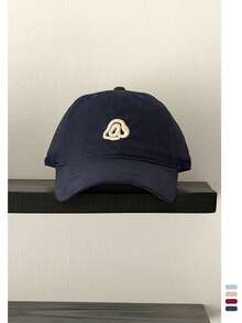1pc Curved Brim Cap With @ Letter Embroidery, Soft Crown A-Letter Embroidered Baseball Cap, Unisex Street Style All Season Versatile Adjustable Visor Hat - @letter - View 9