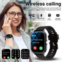 LOMAXFR Reloj inteligente, llamadas/marcación inalámbrica, modo multideportivo, recordatorio y rechazo de llamadas, recordatorio de información, recordatorio de SMS, regalos navideños, regalos de cumpleaños - Multicolor - Ver 5