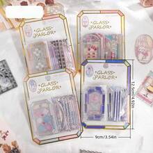 3D立体玻璃窗花水晶贴纸，带姜黄香味，浸泡在水中，复古贴纸 - color - 查看 2