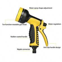 1 Set/Gardening Irrigation Hose, Sprinkler Equipment, Car Washing Retractable Hose, Household Cleaning Tool, Water Pipe, Long Handle Water Gun, Nozzle, Scratch-Resistant And Durable, Suitable For Balcony, Car Washing, Watering, Garden, Lawn, Yard, Sprinkler, All Seasons - B - View 10