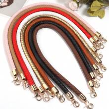 1条PU皮革编织替换肩带，手提包/单肩包手工编织延长链，30/60厘米高档皮革包双头扣肩带 - PU繩包帶 - 查看 7