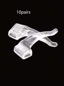 198/10/5pairs Clear Eyeglass Ear Grips, Comfortable Silicone Anti-Slip Ear Hooks For Glasses, Replacement Eyeglass Temple Tips For Fashion Glasses & Eyewear - View 13