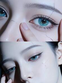 1副伊甸园之礼美瞳，清晰明亮，高含水量，放大眼睛14.2mm，适合万圣节妆容（由于个人瞳孔颜色差异，效果可能略有不同） - 1Pair伊甸恩賜 - 查看 8