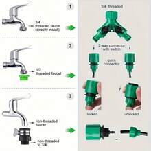Drip Irrigation System Automatic Watering Garden Hose Micro Drip Irrigation Set Adjustable Nozzle Gardening Supplies System Water - Irrigation Kit - View 7