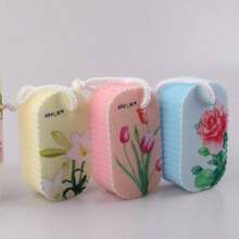 OKS Flourer Print Bath Sponge, Soft Exfoliating Loofah For Shower, Random Color - Bath Sponge - View 5