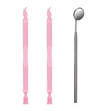 PERMANIA 3pcs Eyelash Curler And Extension Tool Set | Washable Plastic And Metal Eyelash Tools | Pink And Black Beauty Tools For Salon And Home DIY Eyelash Styling - Multicolor - View 12