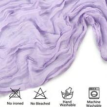 1pc Cheese Cloth Table Runner 10ft, Romantic Wedding Cheese Cloth Decor, Bridal Shower Engagement Party Decoration - Violet Purple - View 6