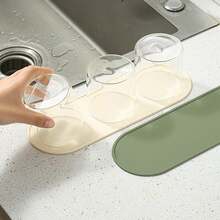 1个椭圆形厨房用具硅胶防滑耐热垫调味罐支架硅胶垫调味罐简约底座垫 - 彩色 - 查看 7