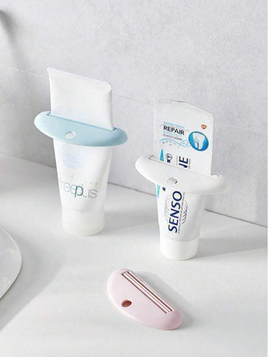 Manual Plastic Toothpaste Squeezer, Vertical Bathroom Dispenser For Toothpaste, Face Wash, Hand Cream, No Electricity Needed, Home Bathroom Decor, Autumn, Back To School Decor