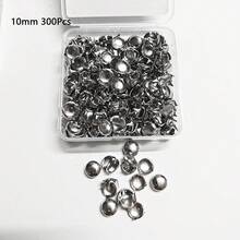 6/8/10/12mm 100/200/300/500pcs Silver Rivet And Cone Rivet, Clothing Crafts, Punk Rock Apparel Collar, Belt, Shoes, Bag Decoration - Round Nail - View 9