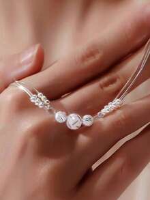 1pc S925 Sterling Silver Multi-Layer Beaded Bracelet, Chinese Style Fashion High-End Luxury Versatile Bracelet, Suitable For Daily Wear, Party, Festival Gift - Beads - View 13