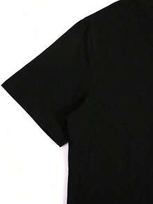 Camiseta de Polyester negra con el patrón de "TAPOUT MPS" y calaveras - Negro - Ver 2