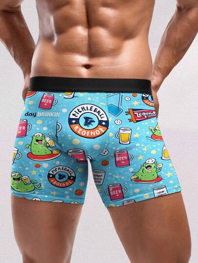 1 chiếc quần đùi nam kiểu boxer in hình Pickleball và bia, thiết kế hài hước về huyền thoại Pickleball và uống bia, chất liệu polyester, thích hợp mặc ở nhà và thư giãn, món quà độc đáo dành cho phái mạnh, người đam mê Pickleball, quà sinh nhật, quà Ngày của Cha, dễ thương, tối giản, vui nhộn, tuyệt vời cho những người thích thể thao.