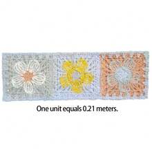 Dây viền móc kiểu Boho dài 1/2/4/10 thước - Họa tiết hoa rực rỡ, cuộn 72 inch, dùng cho quần áo, túi xách, giày dép, đồ thủ công và các dự án DIY, tuyệt vời cho may vá, thêu thùa và phụ kiện du lịch, móc len - Nhiều màu - Xem 20