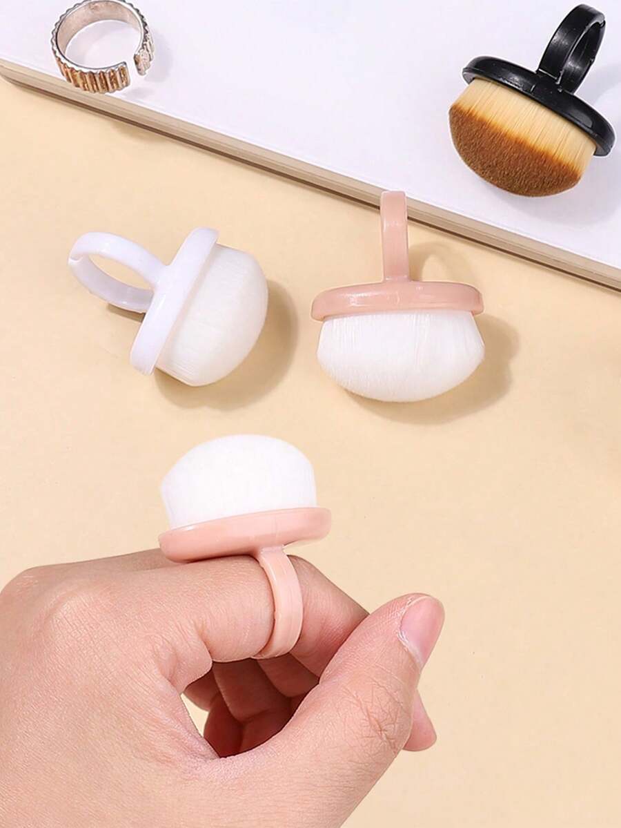 10/5-Piece Cleaning Brush Set, Everyday Makeup Brushes, More Convenient And Time-Saving, Gentle On Fingers (Pink, White, Black)