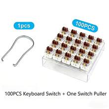 50/100个键盘开关 键盘按键替换 3针触感开关 适用于MX轴机械键盘 - 查看 10