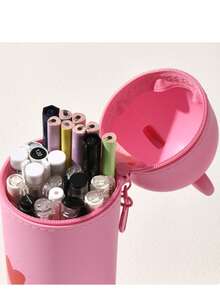 Panda Bear Creative Stationery Pouch Student Supplies Pen Holder Festival Gift Cosmetic Organizer Silicone Portable Pencil Case - Bear Pencil Case - View 5