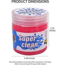 1 Pack Pink Car Cleaning Gel, Cute Car Accessories For Women Interior, Car Detailing Kit For Vents, Dust Cleaning Slime, Keyboard Cleaner Putty, Car Essentials For New Car, 5.6oz - Pink - 查看 8