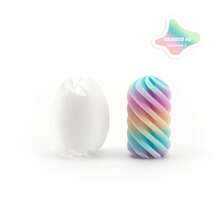 3D蛋壳旋转玩具，减压蛋壳玩具，跨境畅销复活节彩蛋玩具，益智螺旋减压小工具礼品 - 彩色 - 查看 9