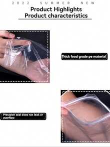 自制冰袋 一次性冰棒冰袋 自制冰淇淋自封袋 透明食品水果冰袋 - 彩色 - 查看 10