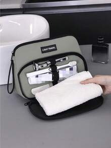 Portable Cosmetic Organizer Bag - Lightweight Travel Toiletry Pouch With Zipper - Machine Washable - Multicolor - View 4