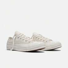 Converse 男女通用 Chuck Taylor 70 年代季节款帆布低帮运动鞋 A16989C - 白色 - 查看 5