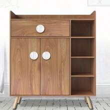 5pcs Plastic Wardrobe Pull Handles, Multi-Functional Strong Adhesive Door Window Cabinet Drawer Knobs, Toilet Seat Lift Handles, Home Tools - A - View 2