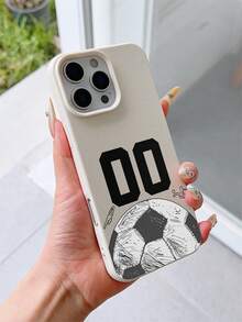 1 ốp lưng TPU mềm chống sốc, màu be vân da, họa tiết số may mắn bóng đá, phủ UV, phù hợp với 7/8/7PLUS/8PLUS/X/XS/XR/XSMAX/11/11PRO/11PROMAX/12/12PRO/12PROMAX/12MINI/13/13PRO/13PROMAX/13MINI/14/14PRO/14PROMAX/14PLUS/15/15PRO/15PROMAX/15PLUS/16/16pro/16promax/16PLUS/17/17pro/17promax/AIR - Nhiều màu - Xem 1