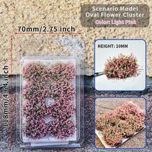 8Pcs 10mm Miniature Flower Tufts, Static Grass Tufts Realistic Artificial Shrubs For Railway Scenery, Wargame Terrain, DIY Model Material For Sand Table & Fairy Garden - As Photos - View 7