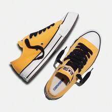 Converse Giày thể thao Chuck Taylor SEASONAL cổ thấp bằng vải canvas dành cho cả nam và nữ, mã sản phẩm A18844C - Màu Mù tạt vàng - Xem 4