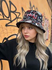 1pc Women Casual Polyester Bucket Hat, Versatile For Daily And Outdoor Use - Multicolor - View 4
