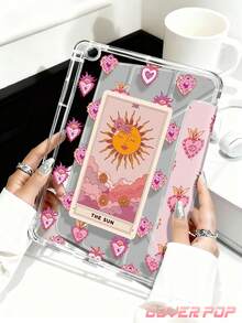 这款太阳塔罗牌图案平板电脑保护套兼容 iPad Air 11 英寸 M3 2025 / M2 2024、Air 第五代 2022、(A16) 11 英寸第十一代 2025，也兼容三星 Galaxy Tab 和 Kindle Paperwhite 第十二代 2024。透明背壳，时尚图案保护套，具备自动睡眠/唤醒功能和气囊保护，适合作为礼物或办公用品。 - 彩色 - 查看 5